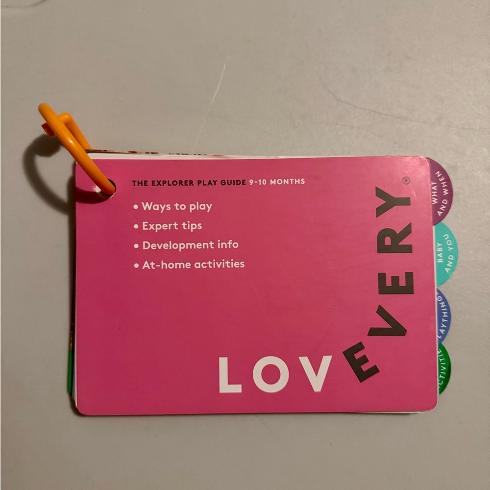 Lovevery Pink Explorer Play Guide for Kids